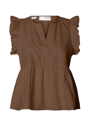 Blair-Ida sl top Chocolate Chip Selected Femme 